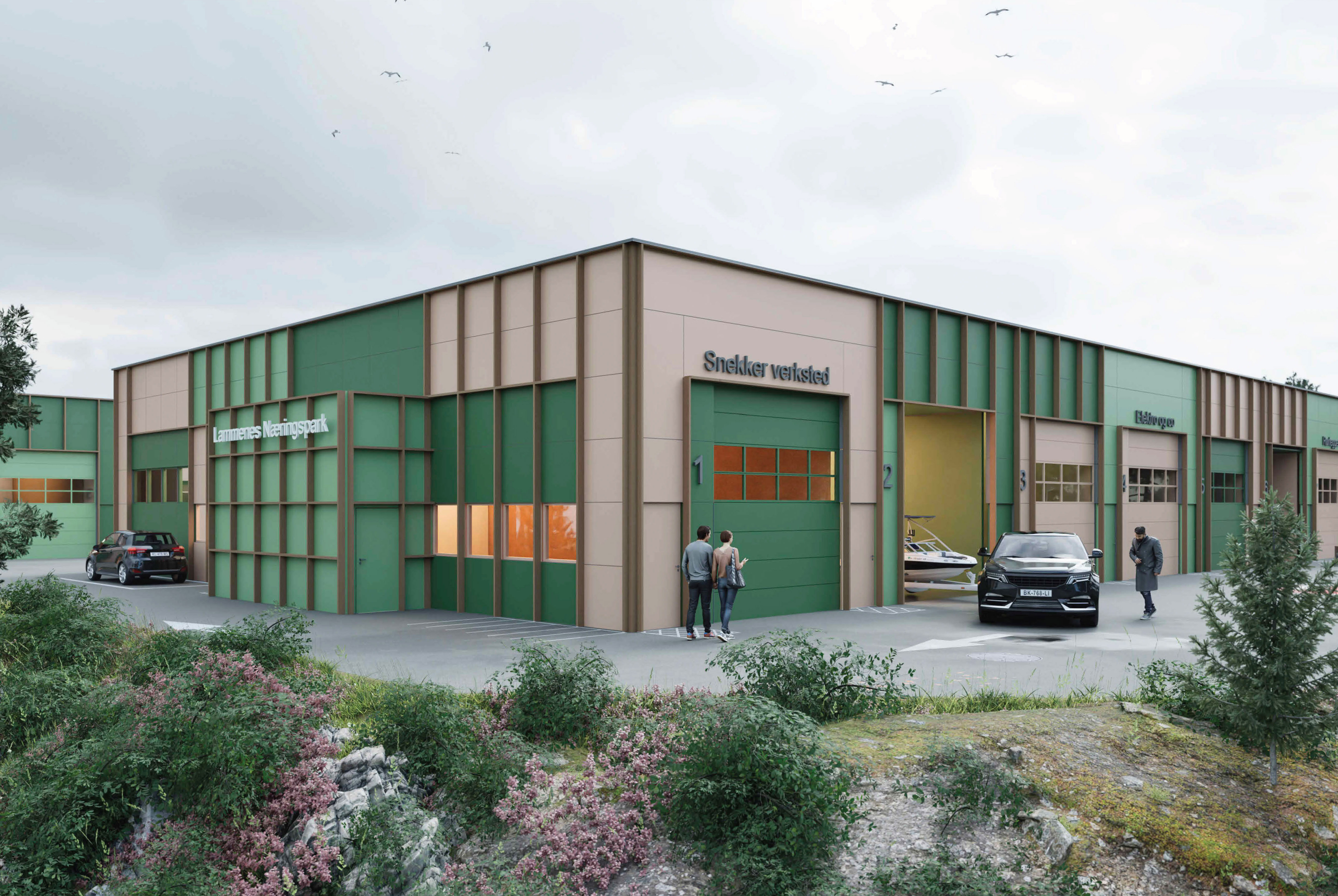 Bilde av lagermoduler utvendig